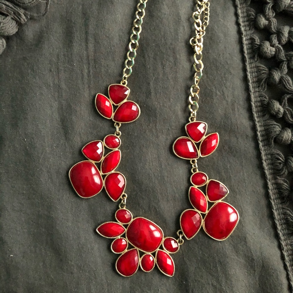 Red Statement Necklace